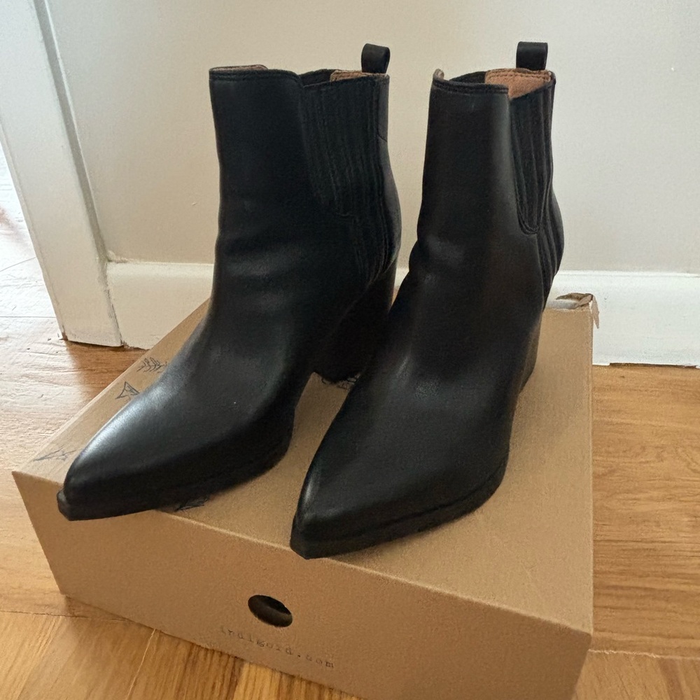 Indigo Black Ankle Boots